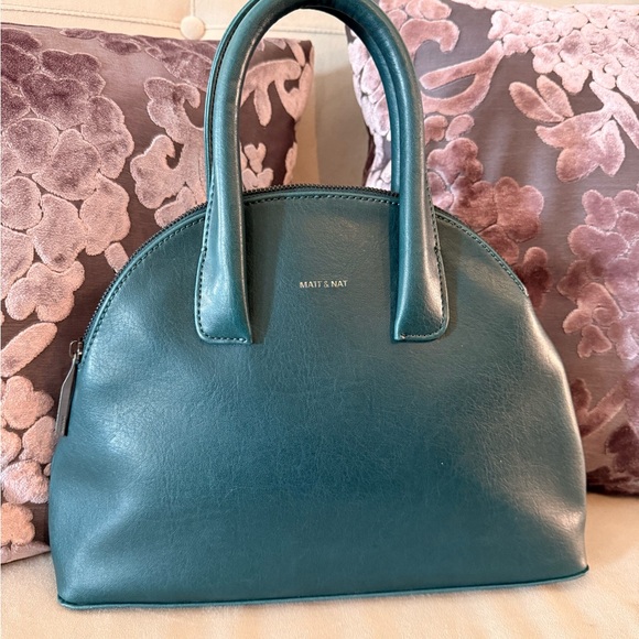 Matt & Nat Handbags - Matt & Nat Teal Dome Satchel